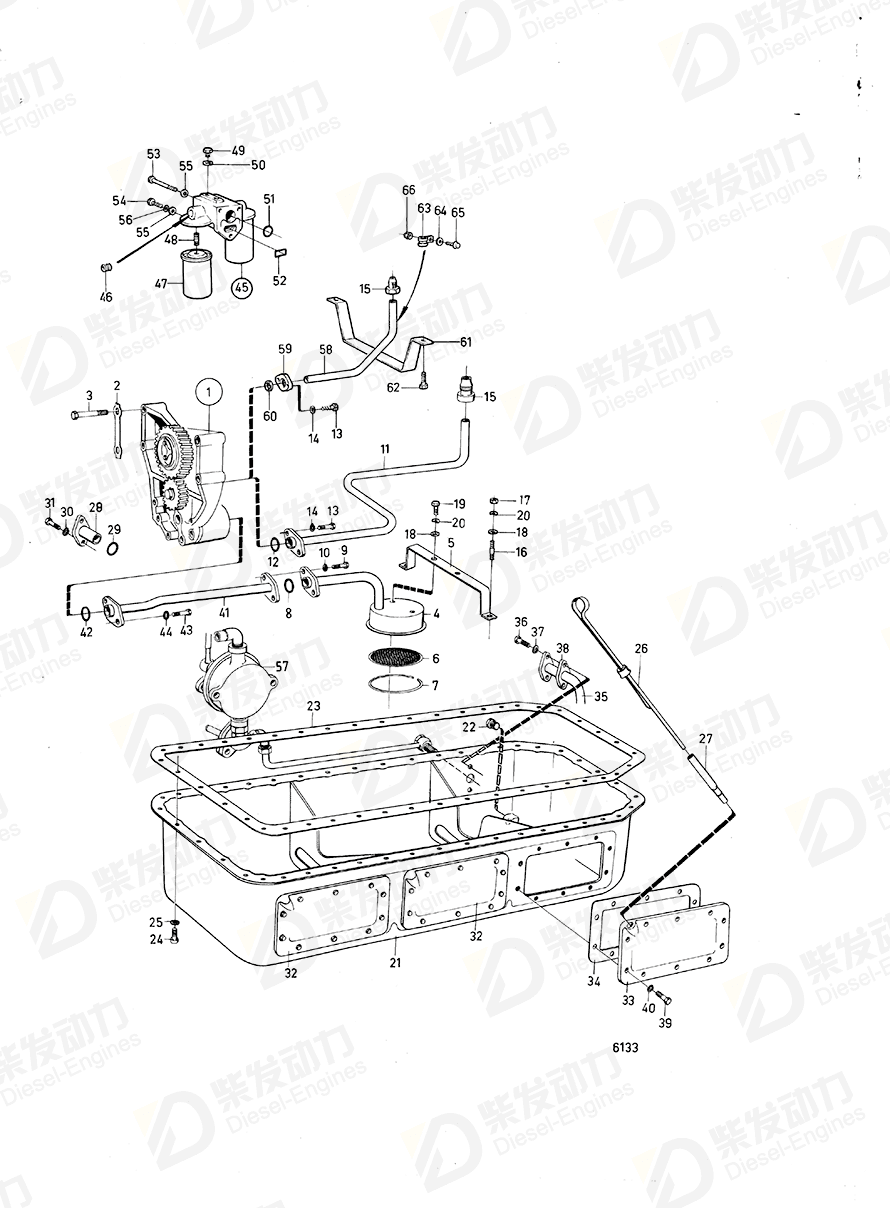 VOLVO Inspection lid 3826433 Drawing